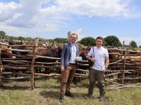 Visiting farmers in rural areas of Zambia (from left: Hynek Roubík, Eduardo Duque Dussan)